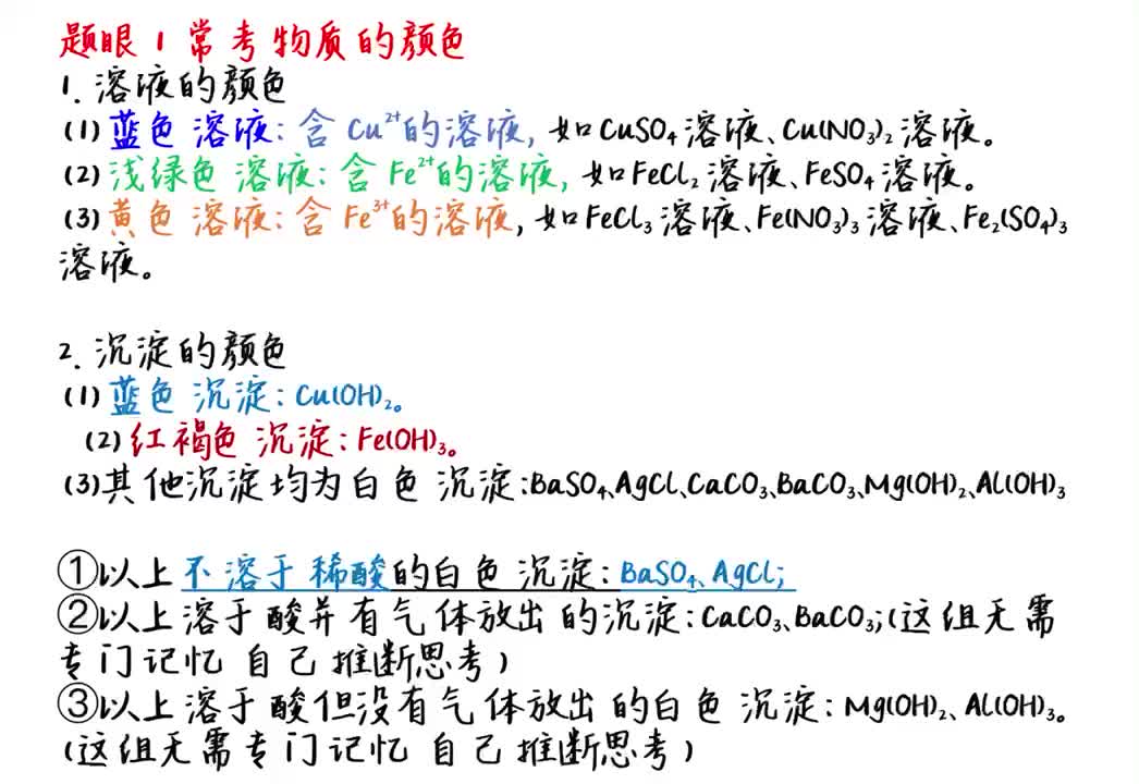 12.推断题【解题秘籍】（上）