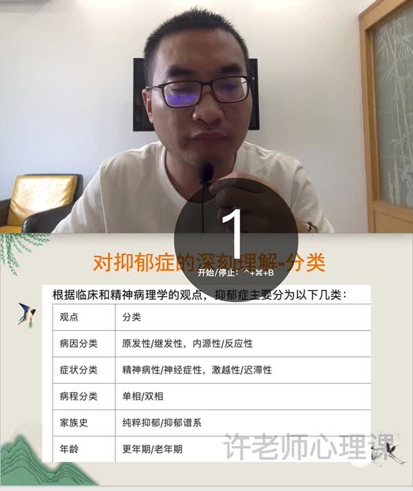 17.了解抑郁症-抑郁症的分类