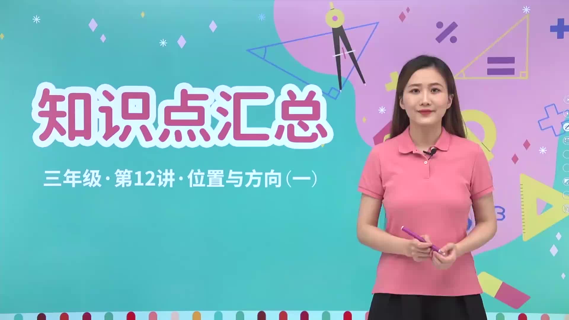 1.12 知识点汇总 第12讲《位置与方向(一)》知识点汇总