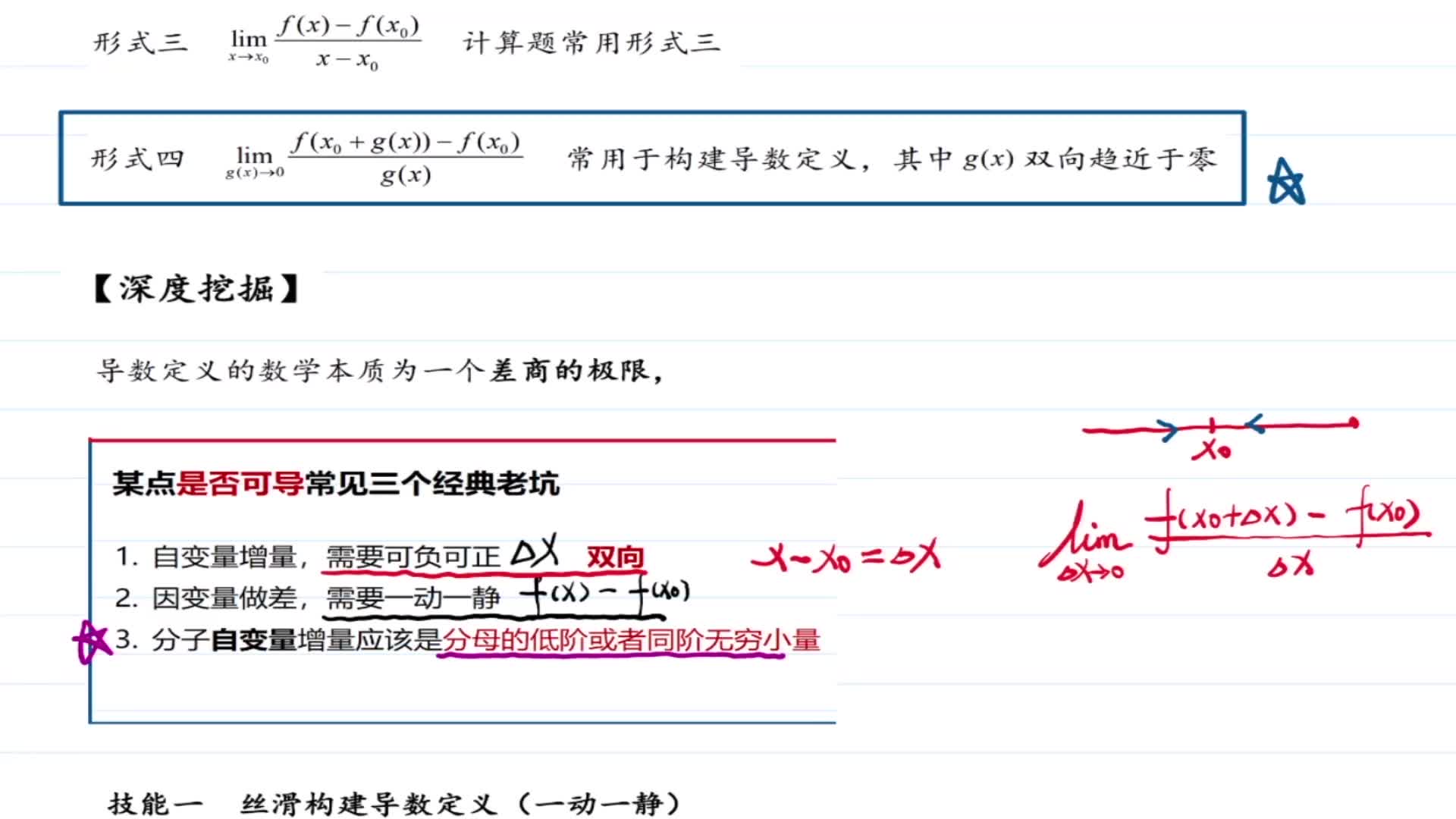 【专题三】04技能一 丝滑构建导数定义（一动一静）