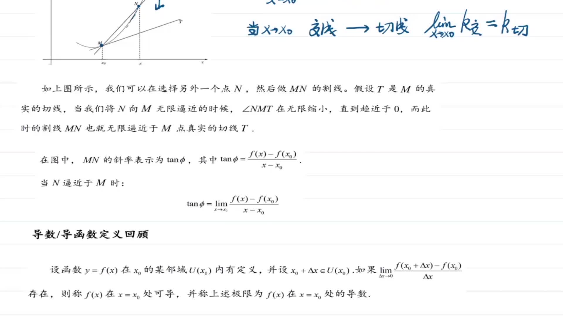 【专题三】03导数-导函数定义回顾