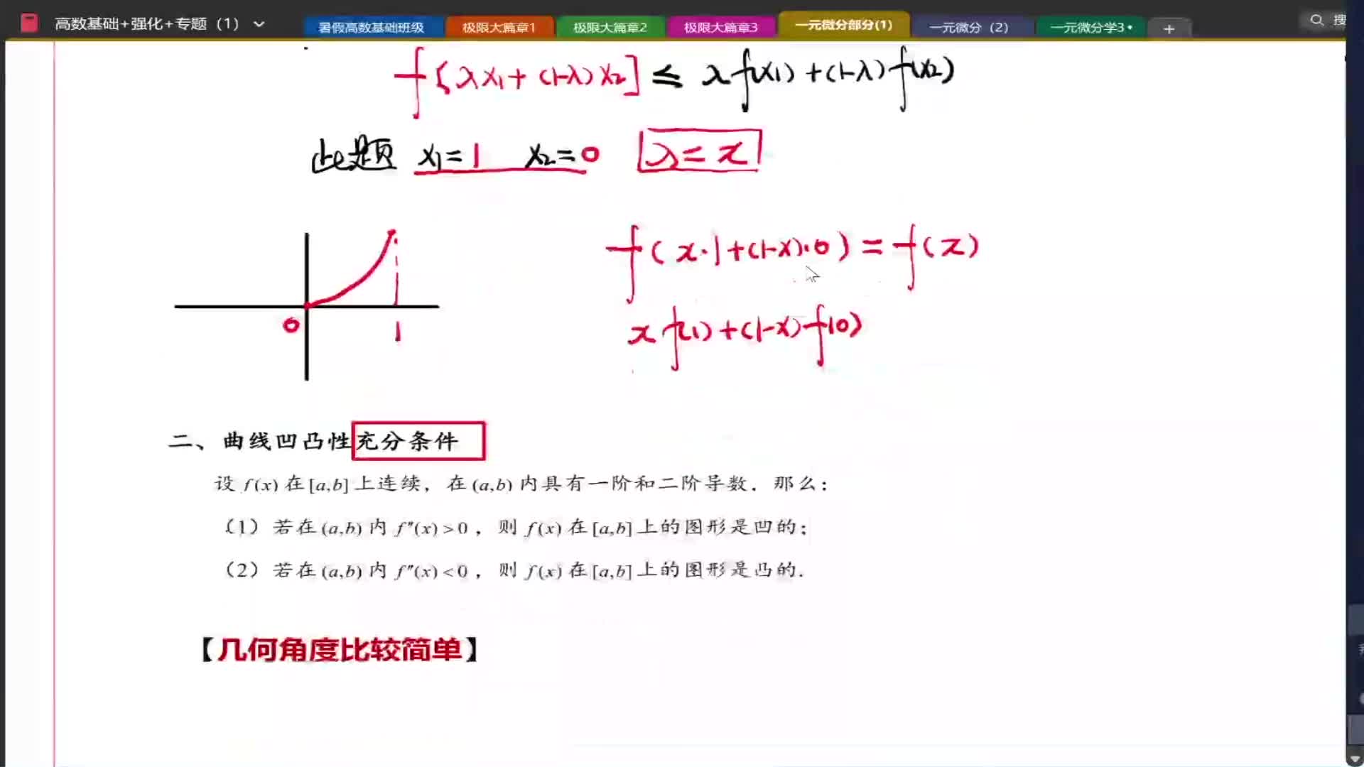 【专题五】02曲线凹凸性充分条件