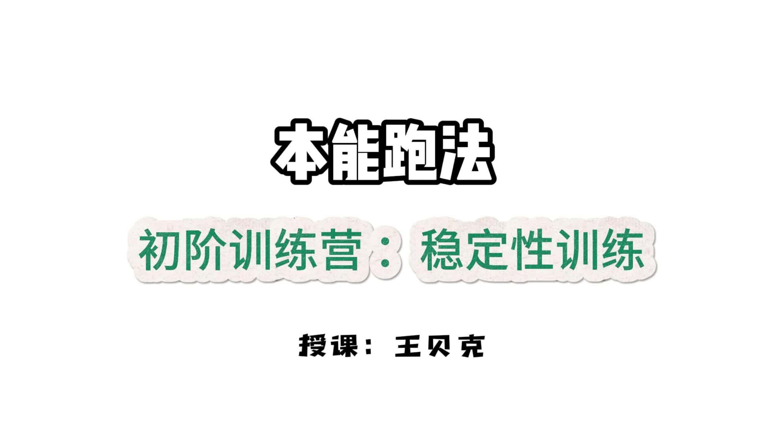 第四课：步步为营-稳定性训练