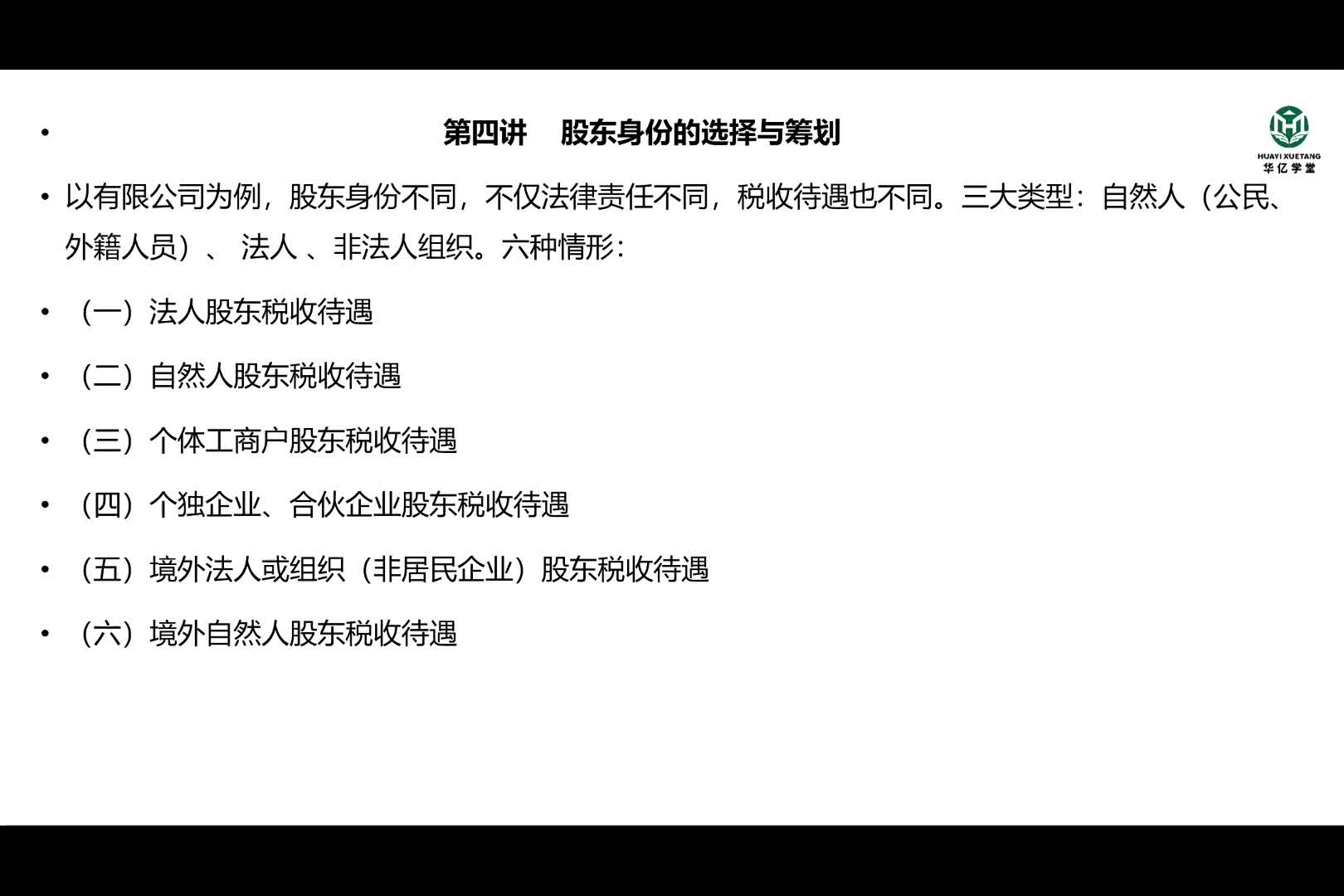 0104第一部分第四讲股东身份的选择与筹划